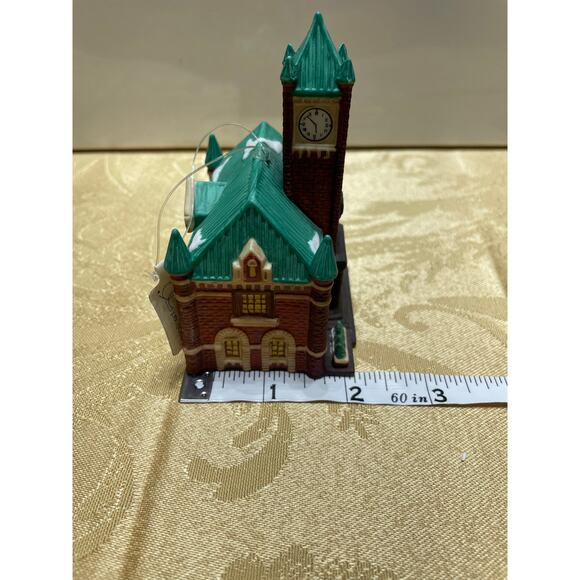 Vtg Department 56 Ornament Christmas in the City Series “City Hall” Retired 1991 - Picture 10 of 11
